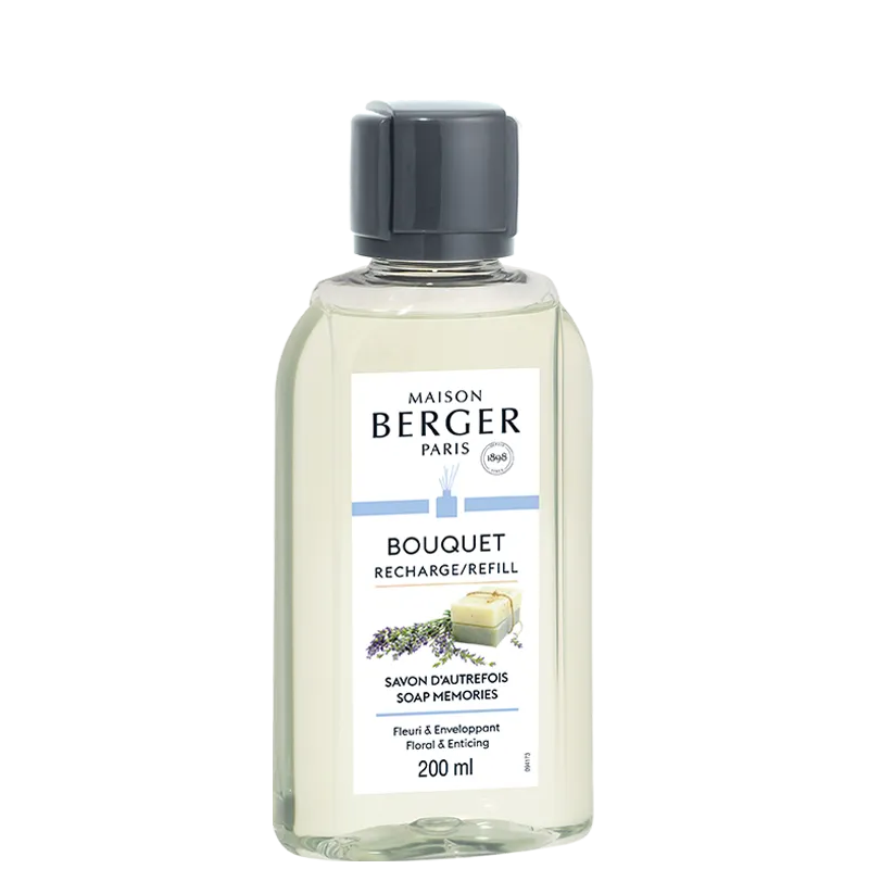 -Maison Berger Paris- Bouquet Refill "Frische Seife/Savon d'Autrefois", Raumduft Diffuser, 200ml