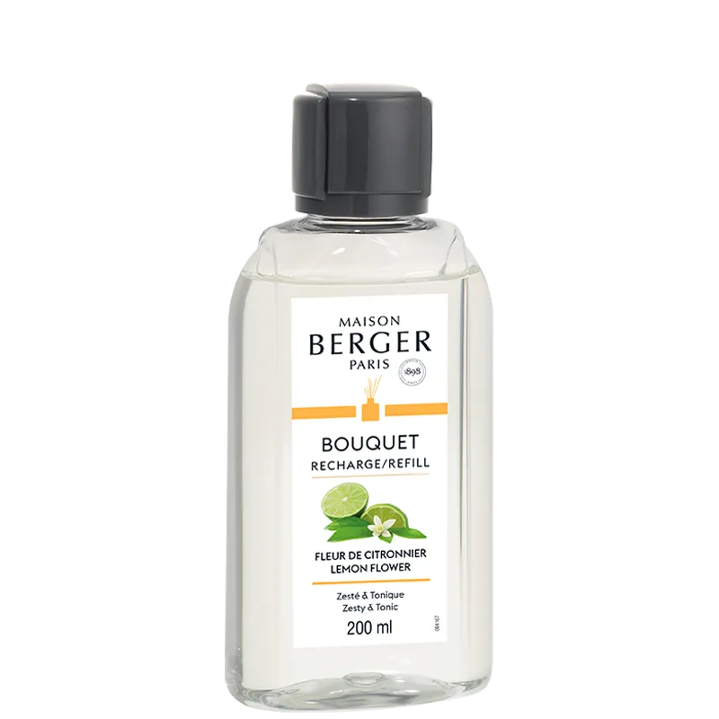 -Maison Berger Paris- Bouquet Refill "Zitronenblüte/Zesté et Tonique", Raumduft Diffuser, 200ml
