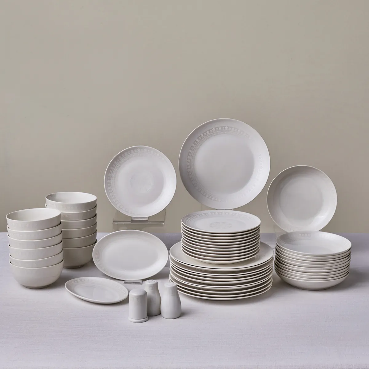 Karaca Forever Bone Artiste 53-Teiliges 12-Personen Geschirrsett