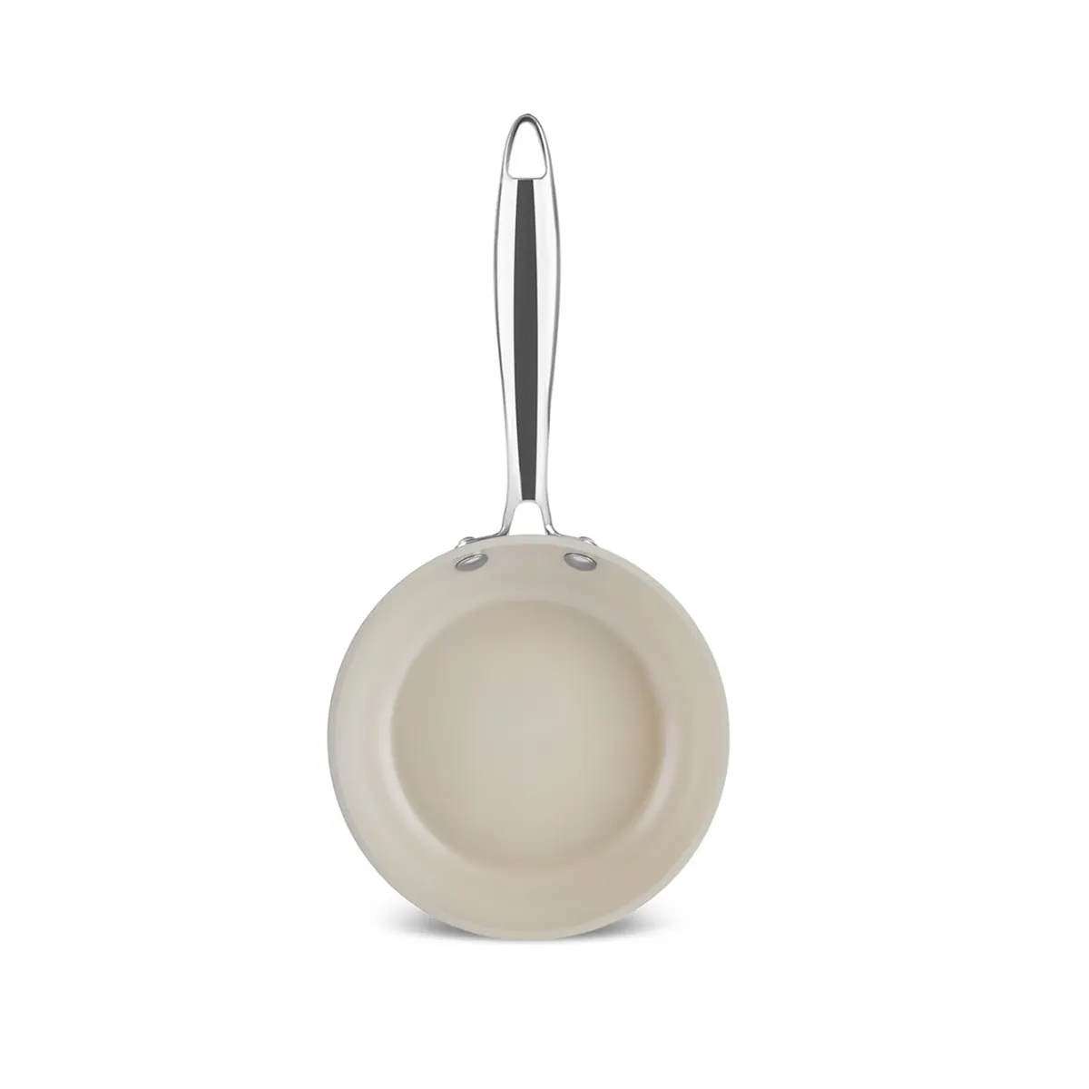 Karaca Swiss Crystal Almond Cream Pfanne mit Edelstahlgriff 16 cm