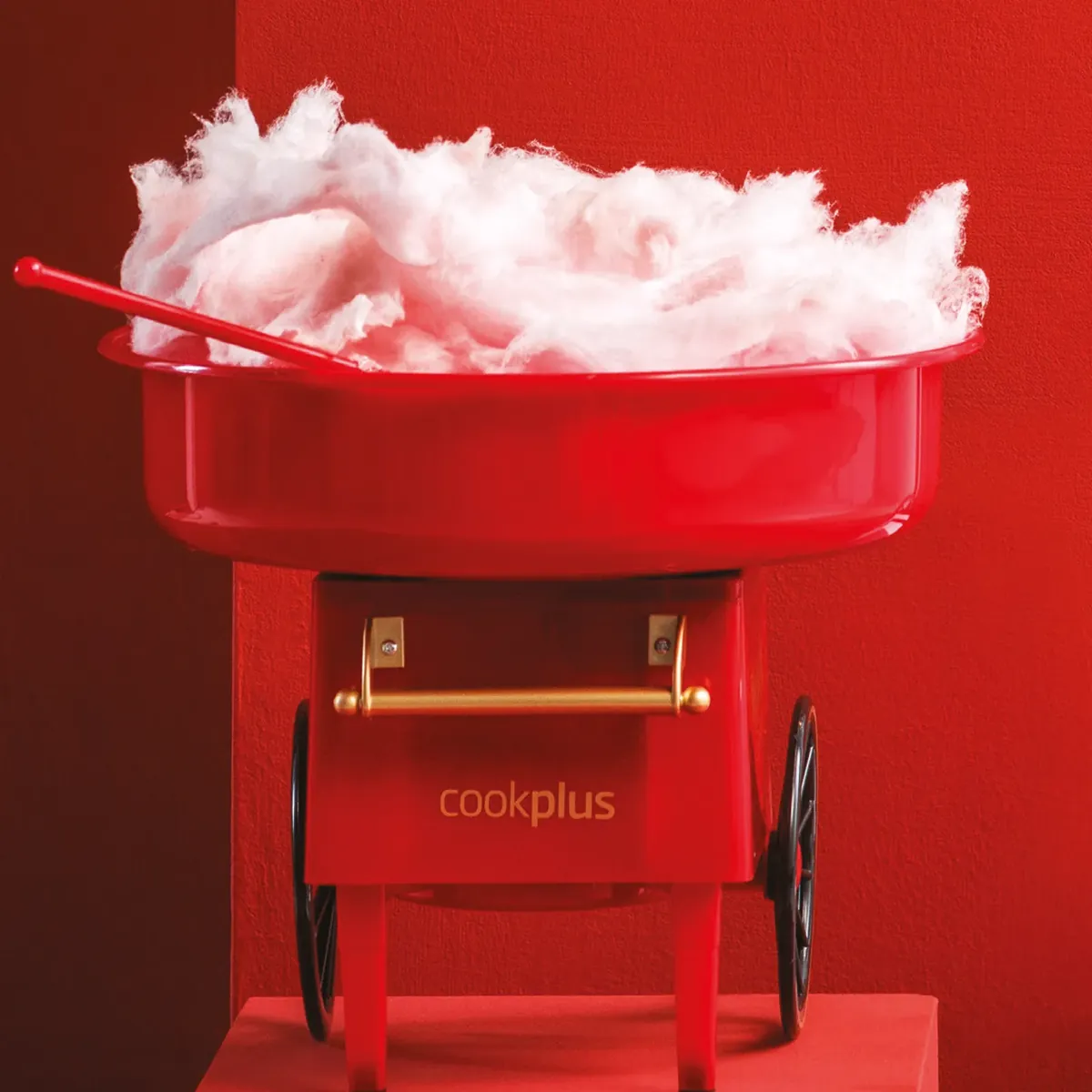 Cookplus Zuckerwatte-Maschine Rot
