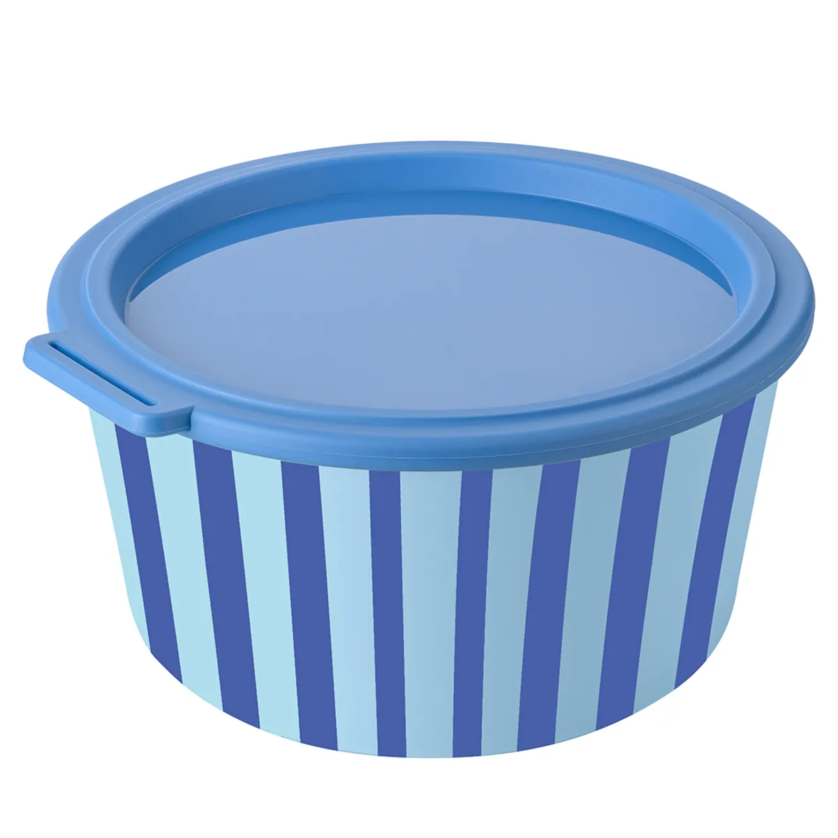 Schale 2,2l mit Deckel, NORA BOX 2,2l STRIPES