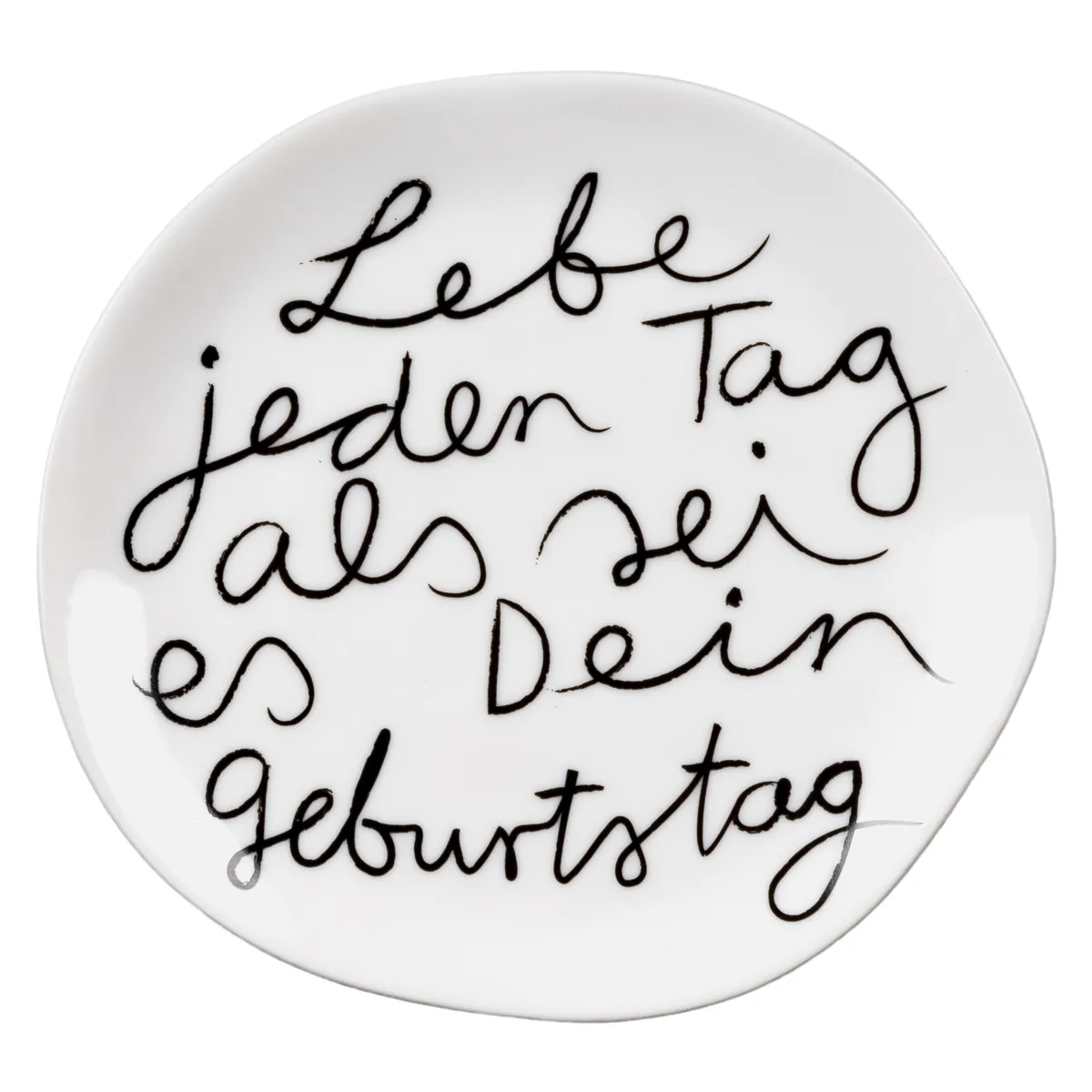 Mix & Match Teller klein Lebe jeden Tag D.14cm