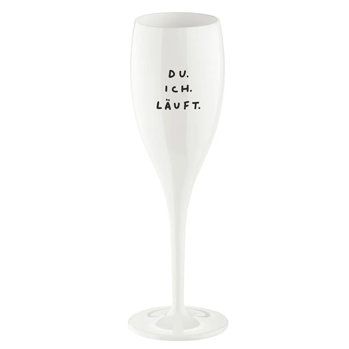 Glas 100ml mit Druck, CHEERS No. 1 DU ICH LÄUFT.