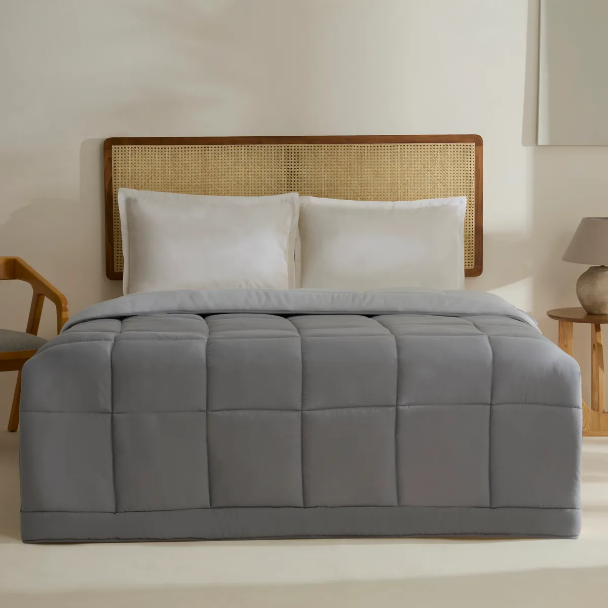 Karaca Double Face Decke Anthrazit-Grau 200x200