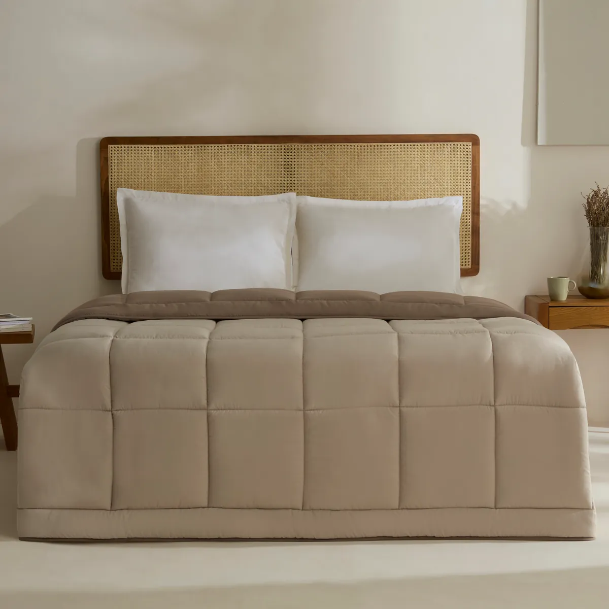 Karaca Double Face Bettdecke Beige-Mocha 200X200