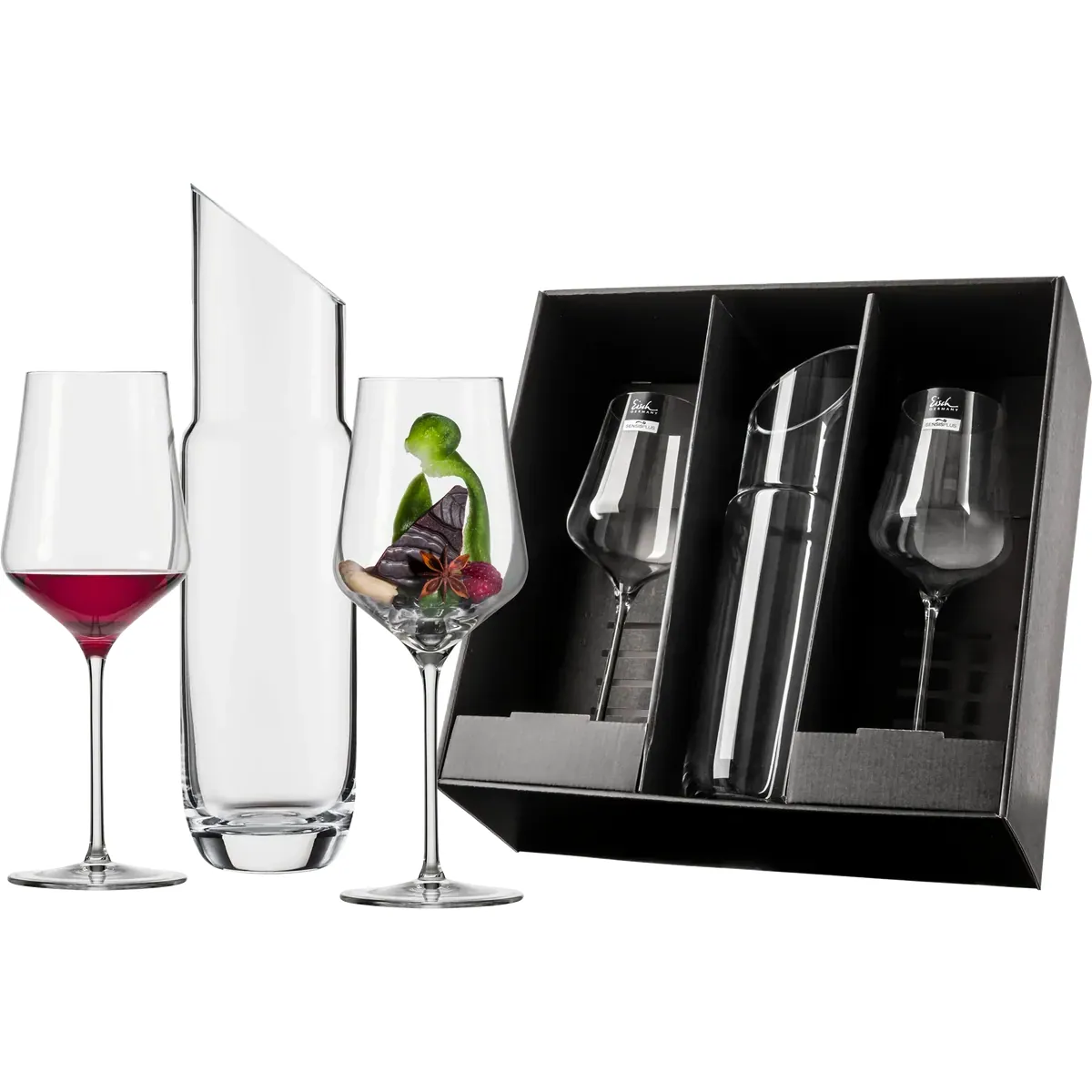 Eisch Rotweinglas Sky SENSISPLUS Geschenkset mit Karaffe 518/98