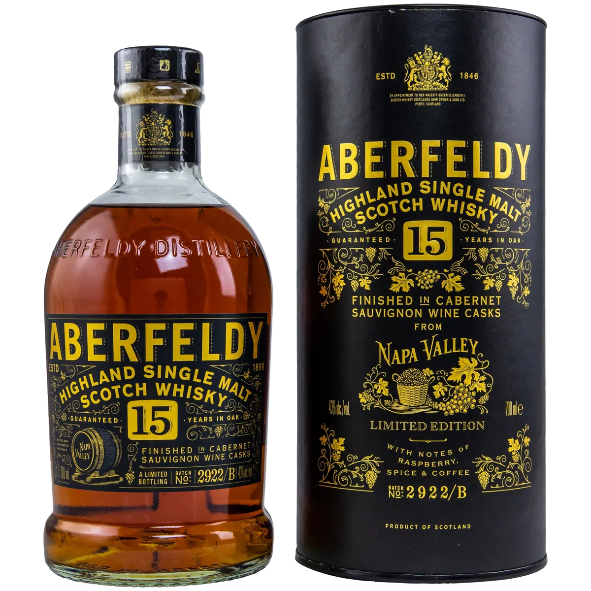 Aberfeldy 15 Jahre Napa Valley Red Wine Cask