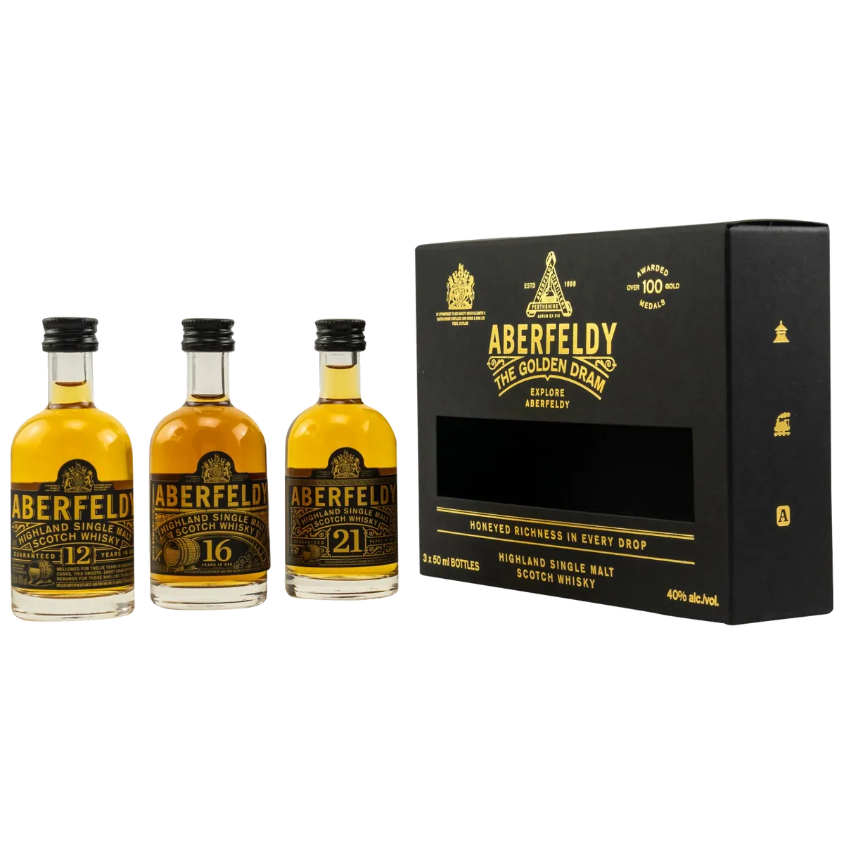 Aberfeldy Miniatur Collection 3x0,05l (12/16/21 Jahre)
