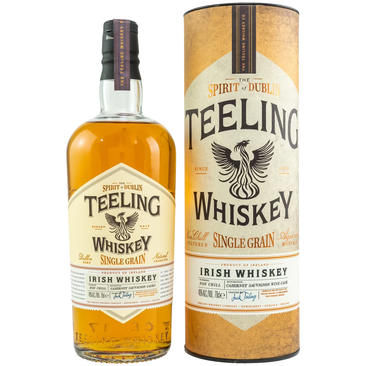 Teeling Single Grain Rotweinfass Finish