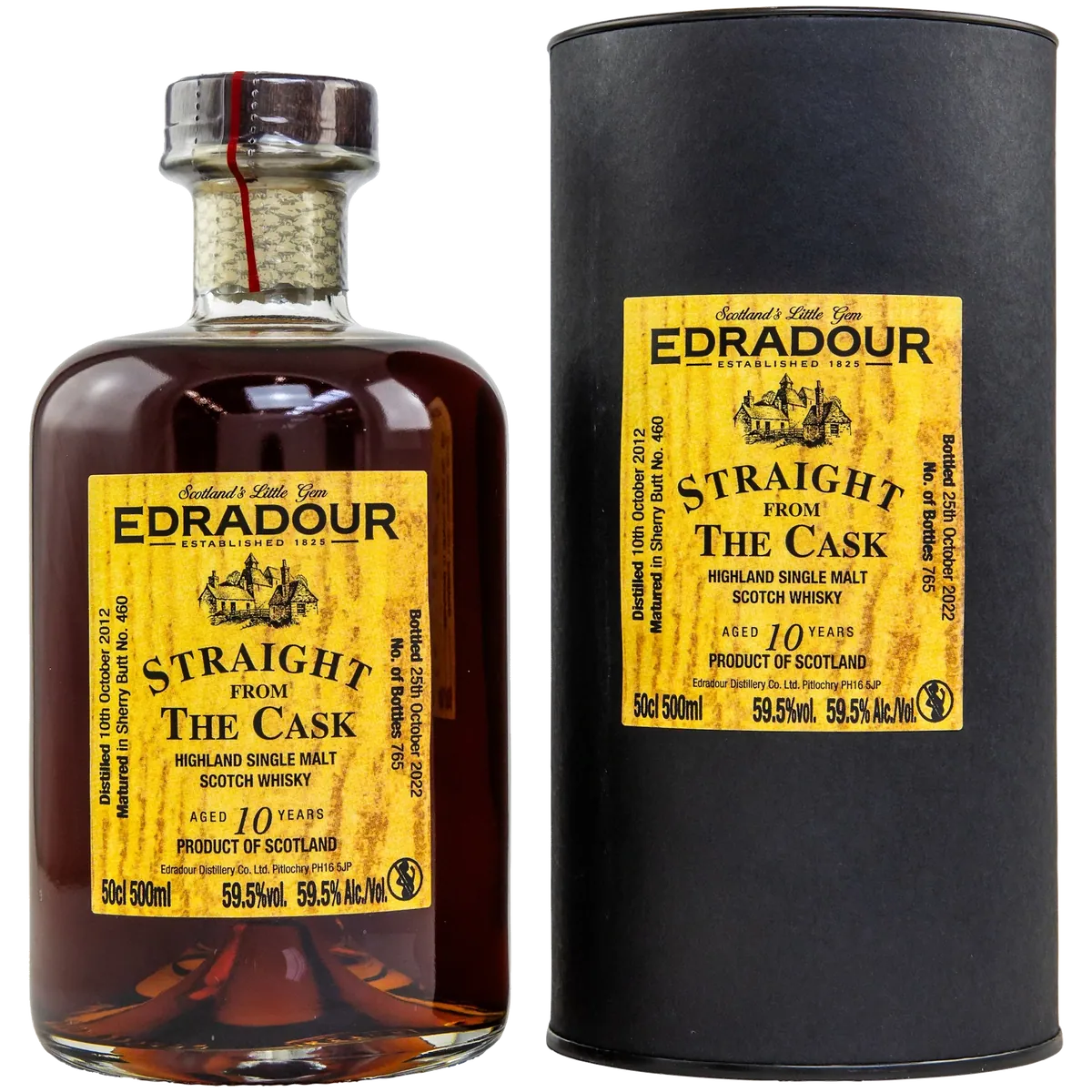 Edradour 10 Jahre Sherry Butt - Straight from the Cask