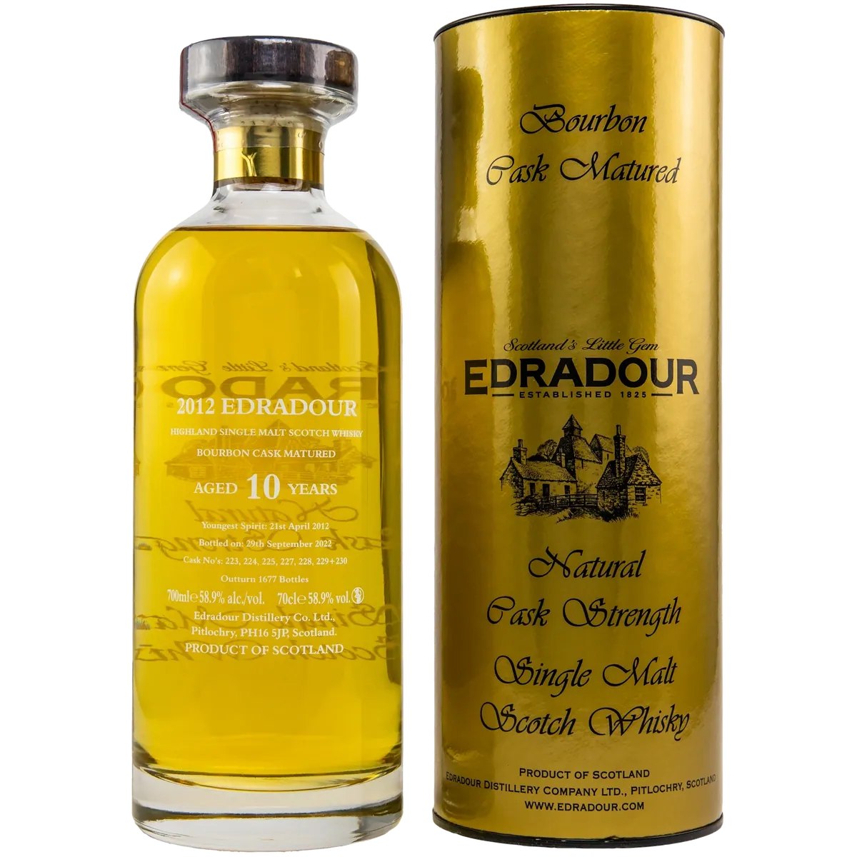 Edradour 10 Jahre Ibisco Bourbon Natural Cask Strength