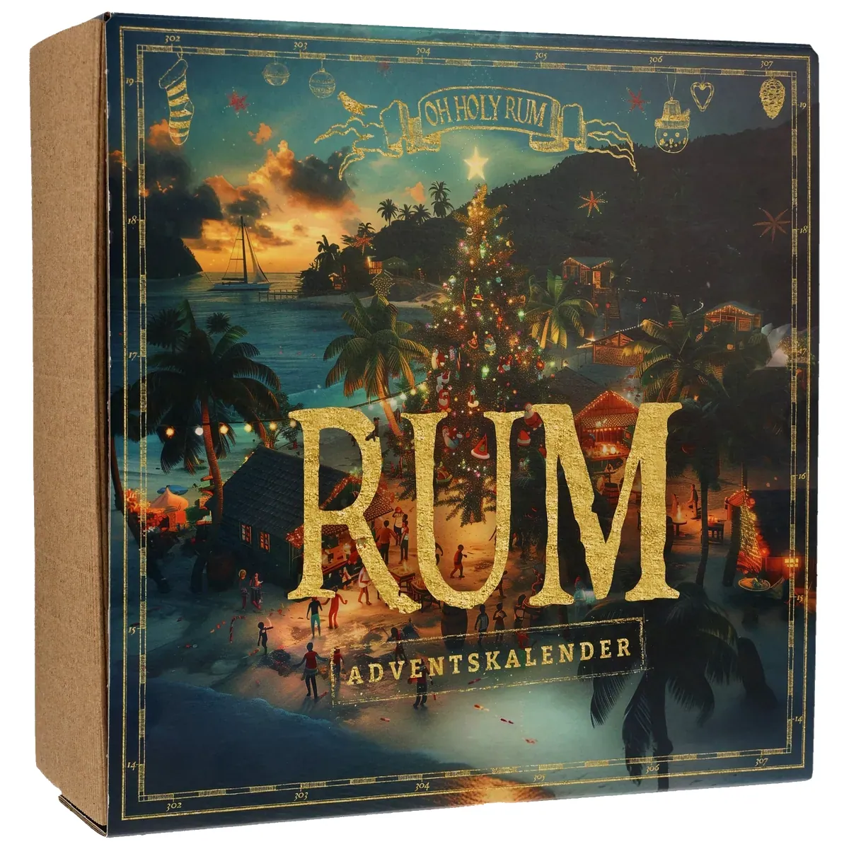 Rum Adventskalender 24x Miniatur-Flaschen