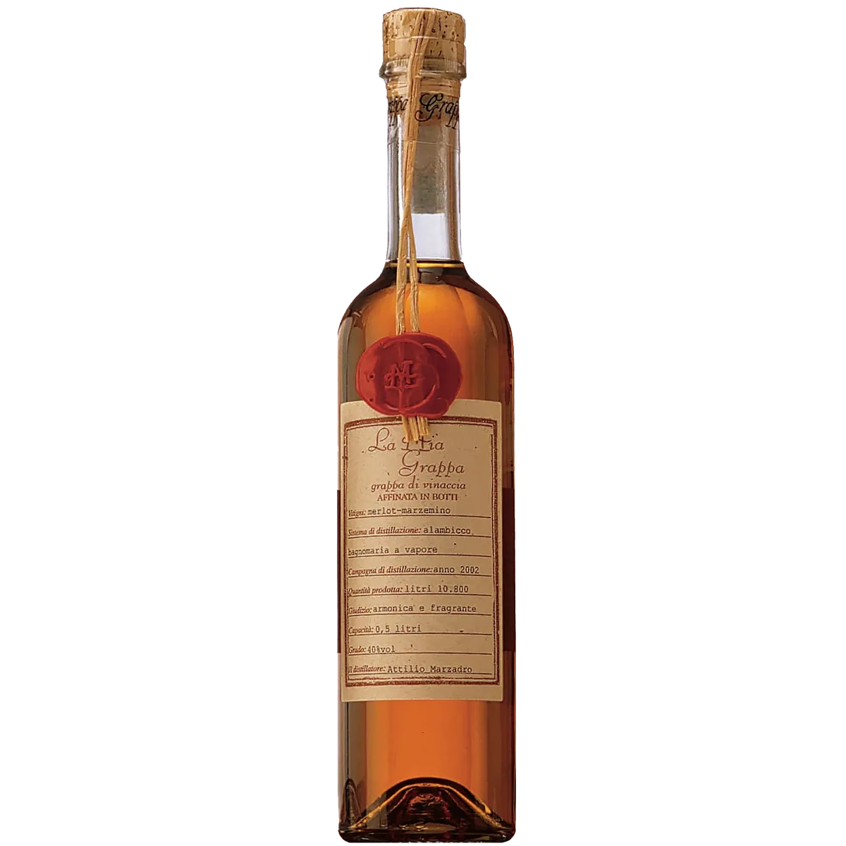 Marzadro La Mia Grappa di Vinaccia Barrique