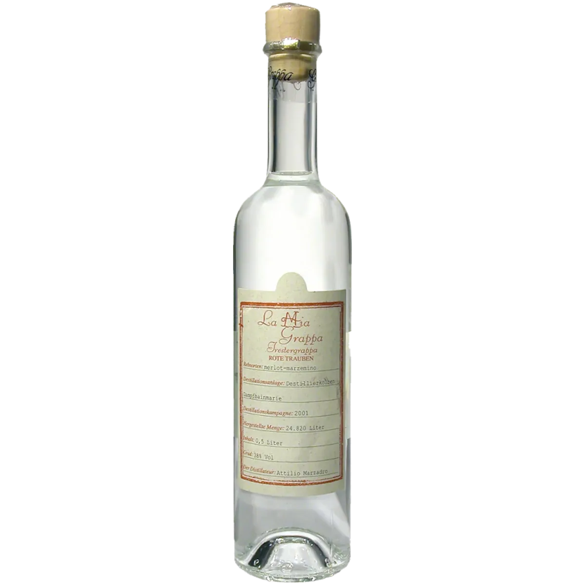 Marzadro La Mia Grappa Merlot-Marzemino Uve Rosse