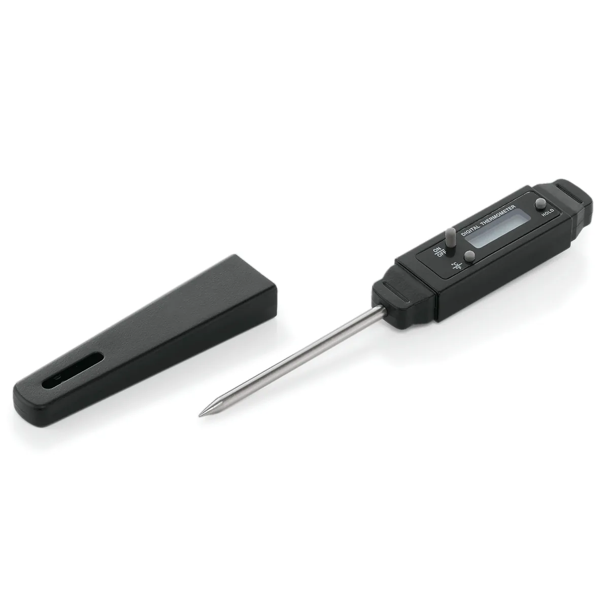 Digital Thermometer, 15 cm, Einstechtiefe 7 cm, Polycarbonat, Chromnickelstahl