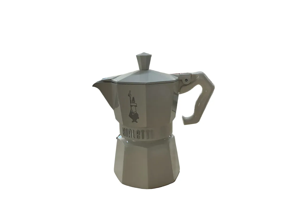 Bialetti Espressokocher Moka Exclusive 3Tassen Beige