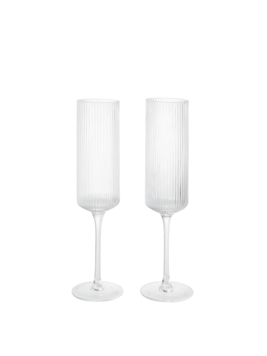 RIPPLE Sektglas/Chamagner SET