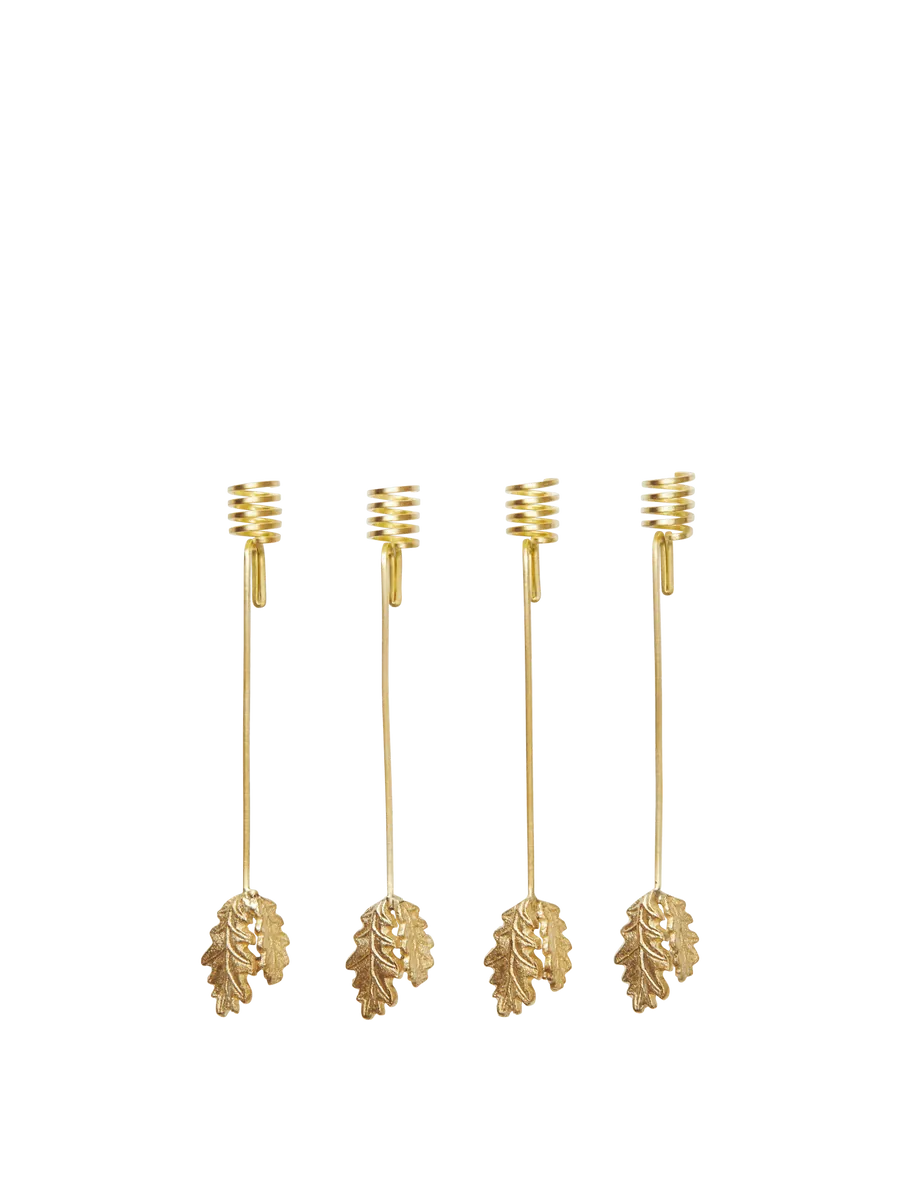 OAK Kerzen Baumhalter BRASS