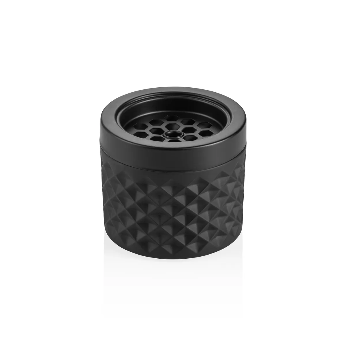 Windaschenbecher, Ø 9,5 cm, Farbe wählbar, Glas, Metall
