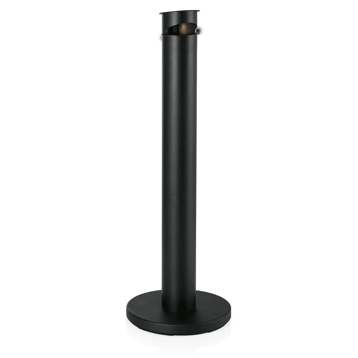 Standascher, Ø 13 cm, schwarz, pulverbeschichteter Stahl