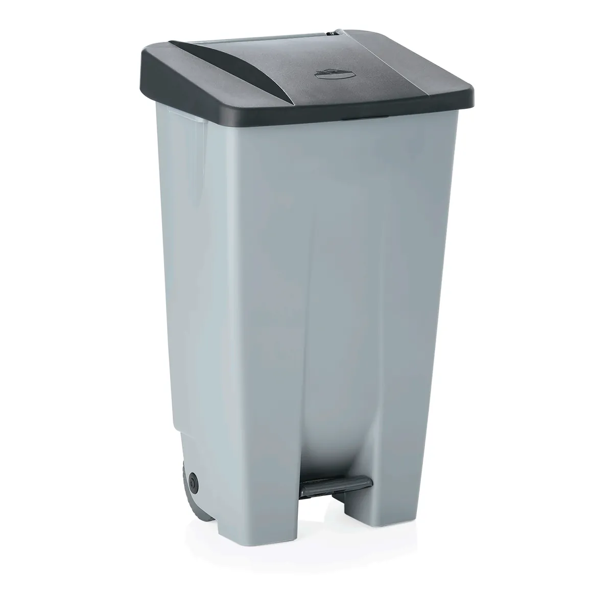 Tretabfallbehälter mit schwarzem Deckel, 120 ltr., 41 x 51 x 87 cm, Polyethylen