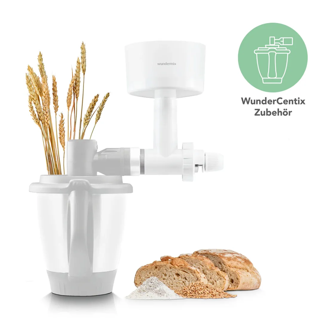 Getreidemühle für WunderCentix® siehe im Shop auch das Starter-Set & Kitchenaid