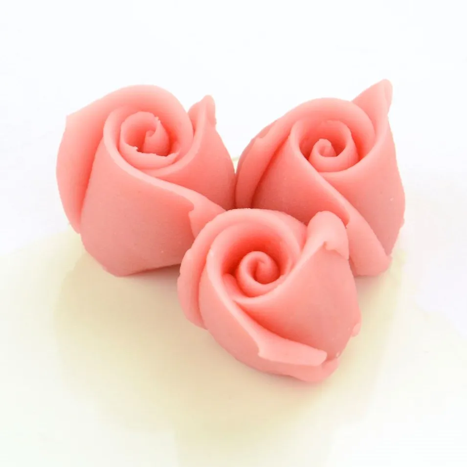 Marzipan-Rosen klein rosa 36 Stück