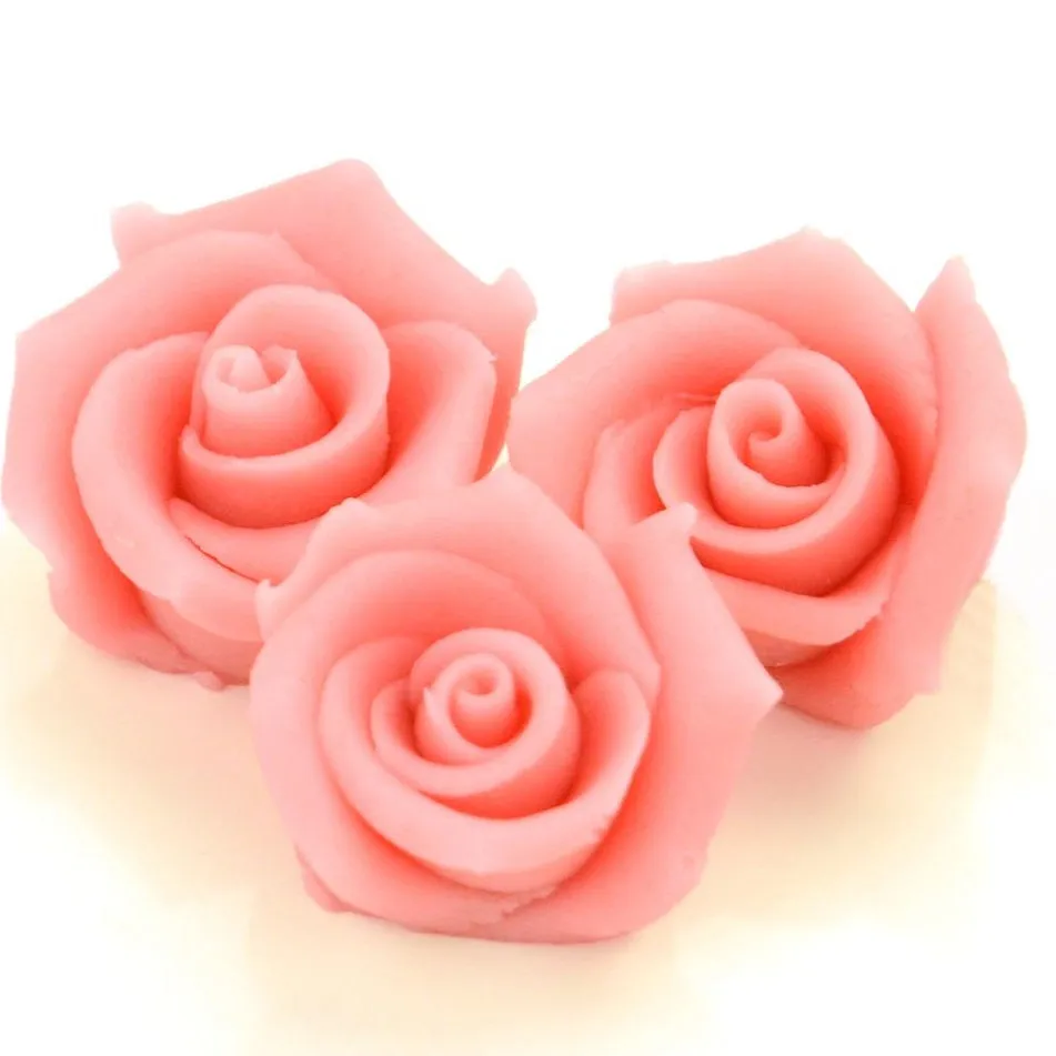 Marzipan-Rosen mittel rosa 36 Stück