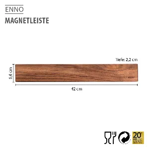 GEFU Messerleiste 'Enno', Walnussholz