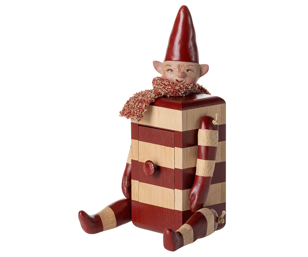 ELF rot/weiß getsrift mit Schublade