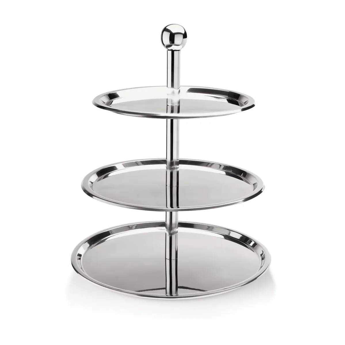 Etagere, 3-stufig, 46 cm, Chromnickelstahl