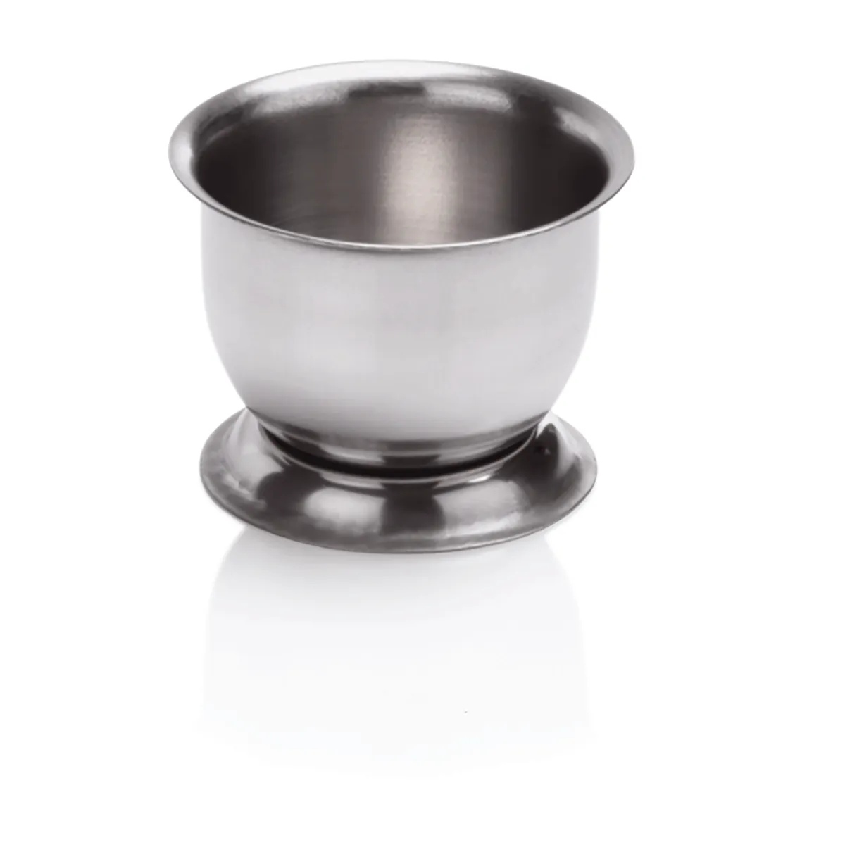 Eierbecher Set mit oder ohne Loch, 4 cm, Set á 6 Stück, Chromnickelstahl