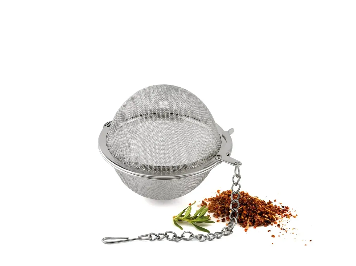 Teebrüher Kugel aus Edelstahl
