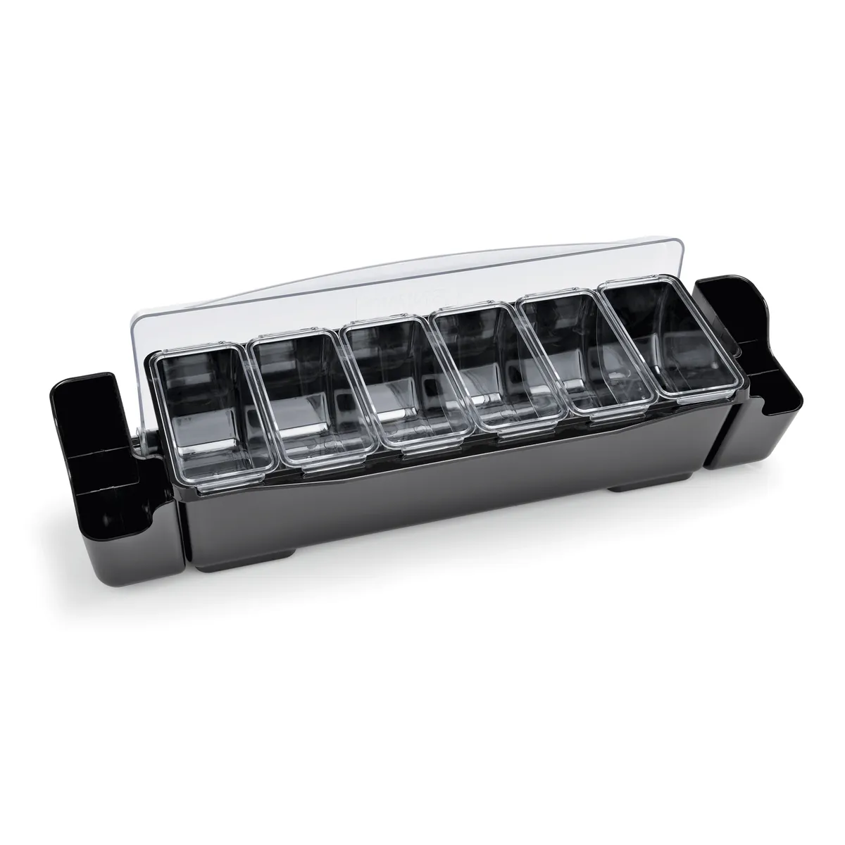 Zutatenbehälter mit 6 Einsätzen à 0,7 ltr., 57 x 15 x 18 cm, ABS, Polycarbonat