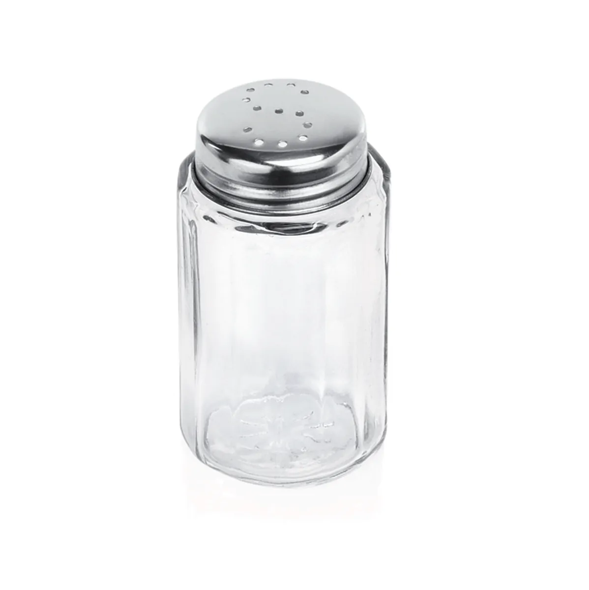 Salz- oder Pfefferstreuer Set, Ø 3,5 cm, Höhe 7 cm, Set á 12 Stück, Edelstahl, Glas