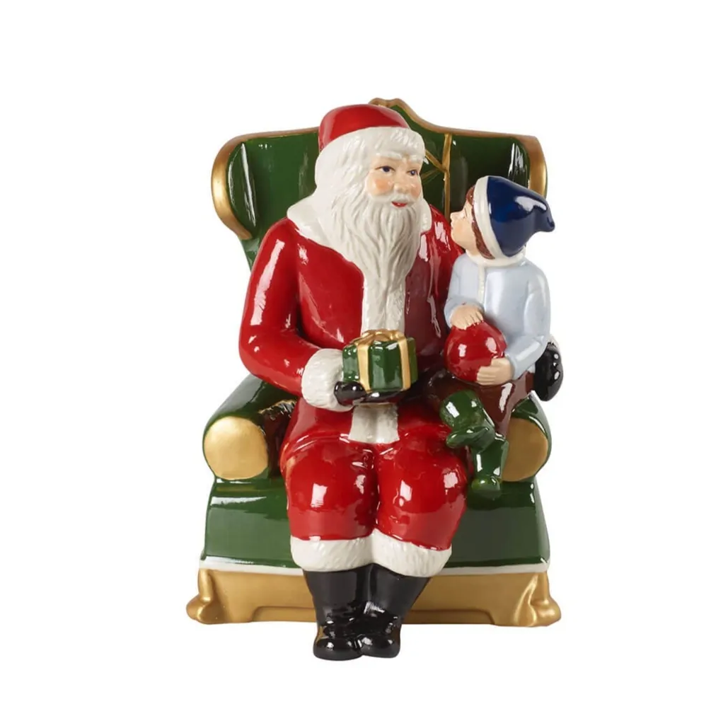 Villeroy & Boch Christmas Toys Santa auf Sessel