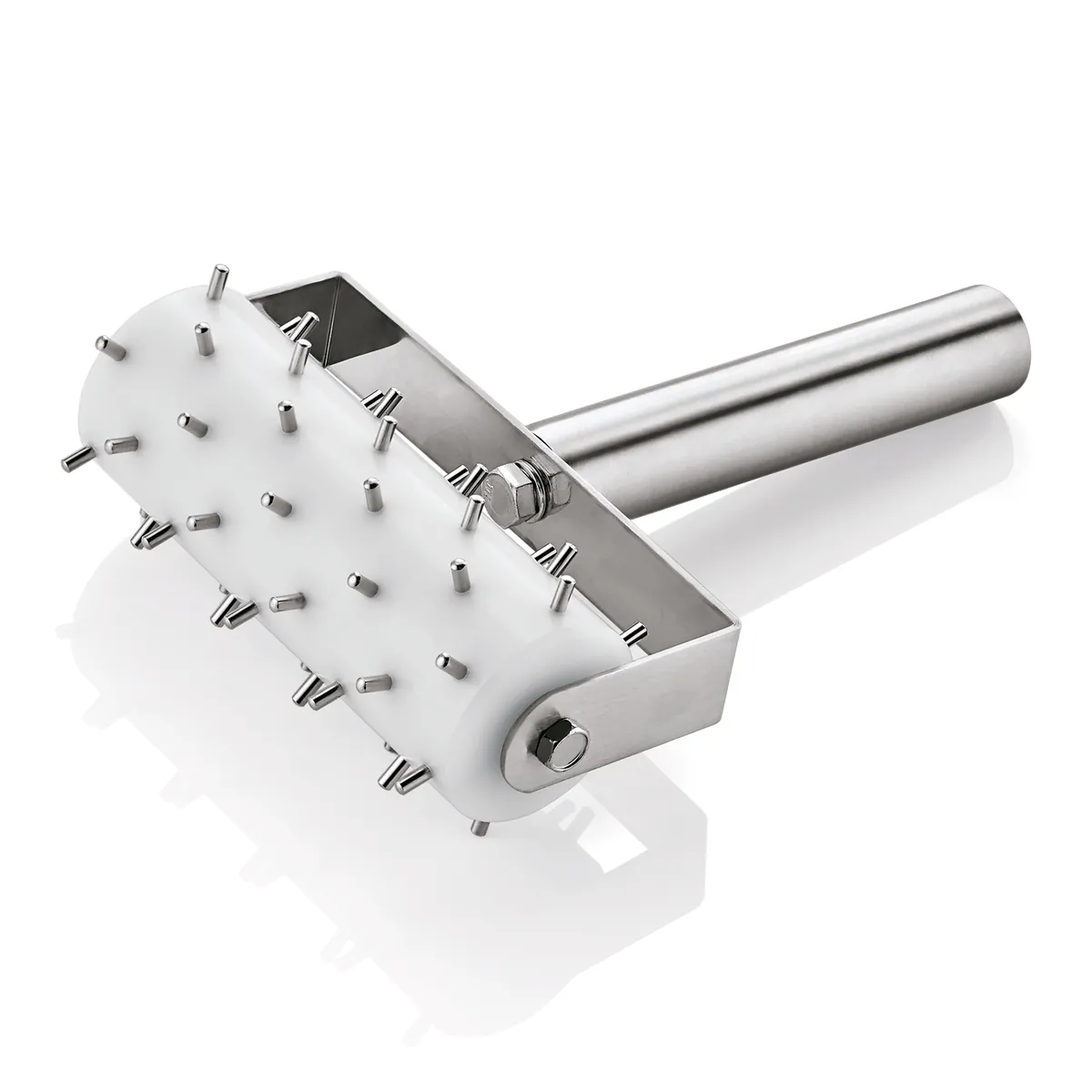 Stipproller mit 0,5 cm langen Stippen, 20,5 x 14 cm, Chromnickelstahl, Plastic