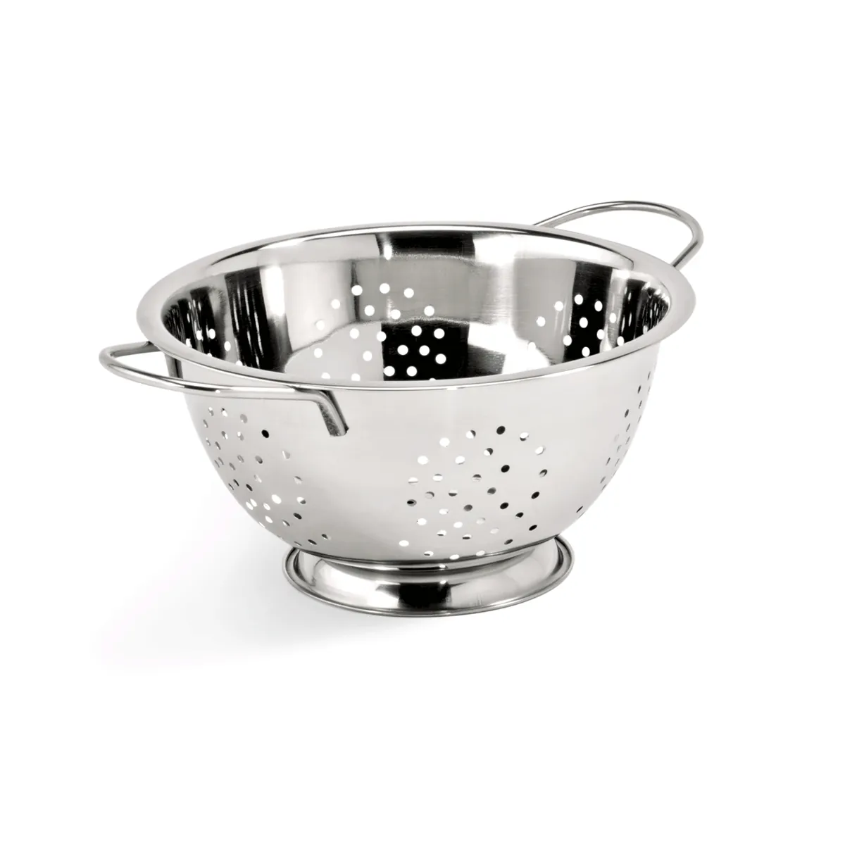 Seiher, Ø 24 oder 28 cm, Perforierung Ø 4 mm, Chromnickelstahl
