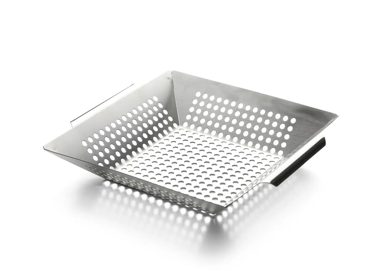 Grillkorb aus Edelstahl 30 x 30 cm