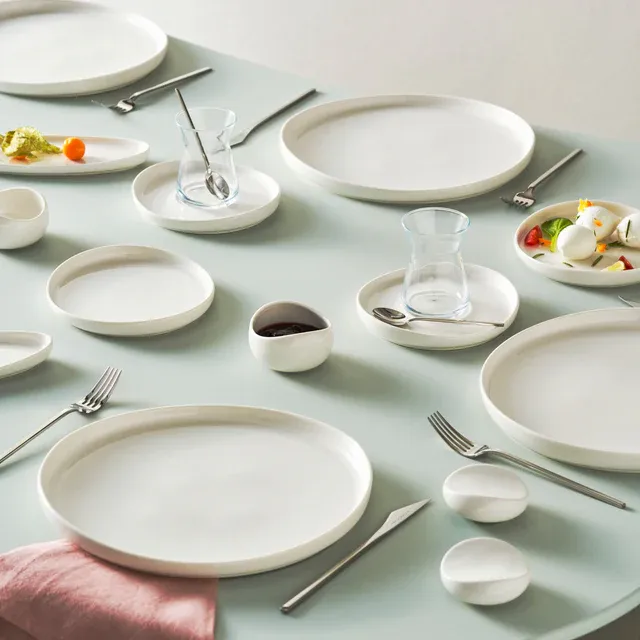 Karaca Forever Bone Olla, Frühstücksset 28-teilig für 6 Personen