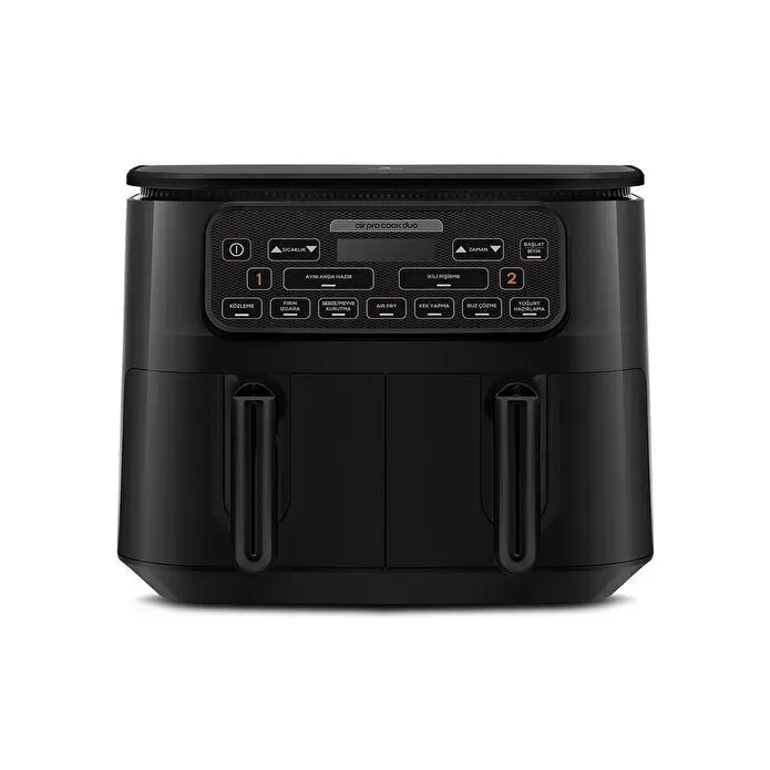 Karaca Air Pro Cook Duo Köz XXXL Airfryer Schwarz 8L