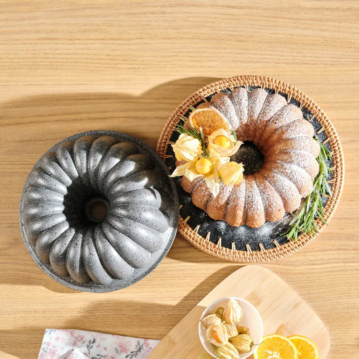 Karaca Cake Pro Lina Anthrazit Gusskuchenform 25,5 Cm