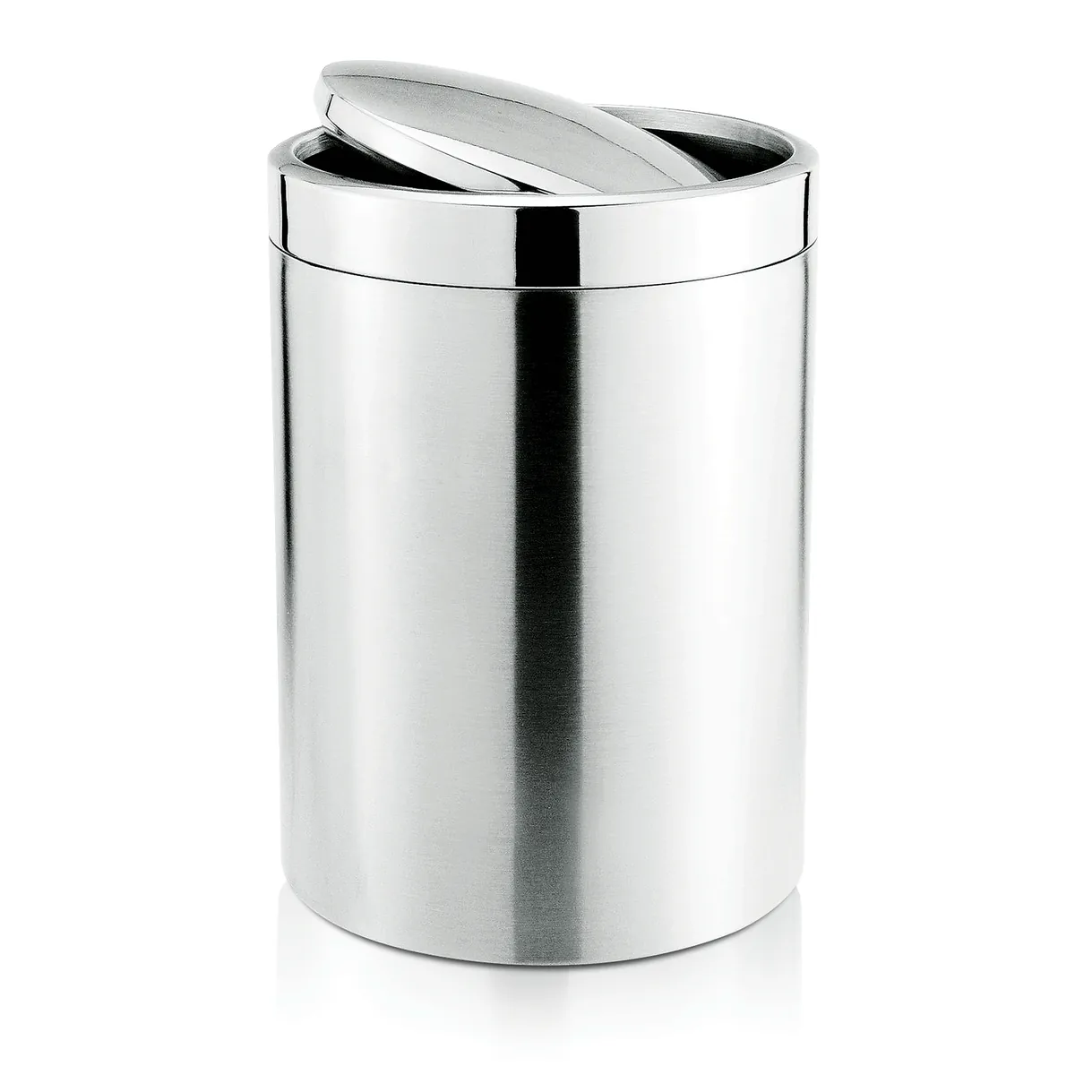 Abfalleimer mit Schwingdeckel, Ø 18,5 cm, 5 ltr., Edelstahl