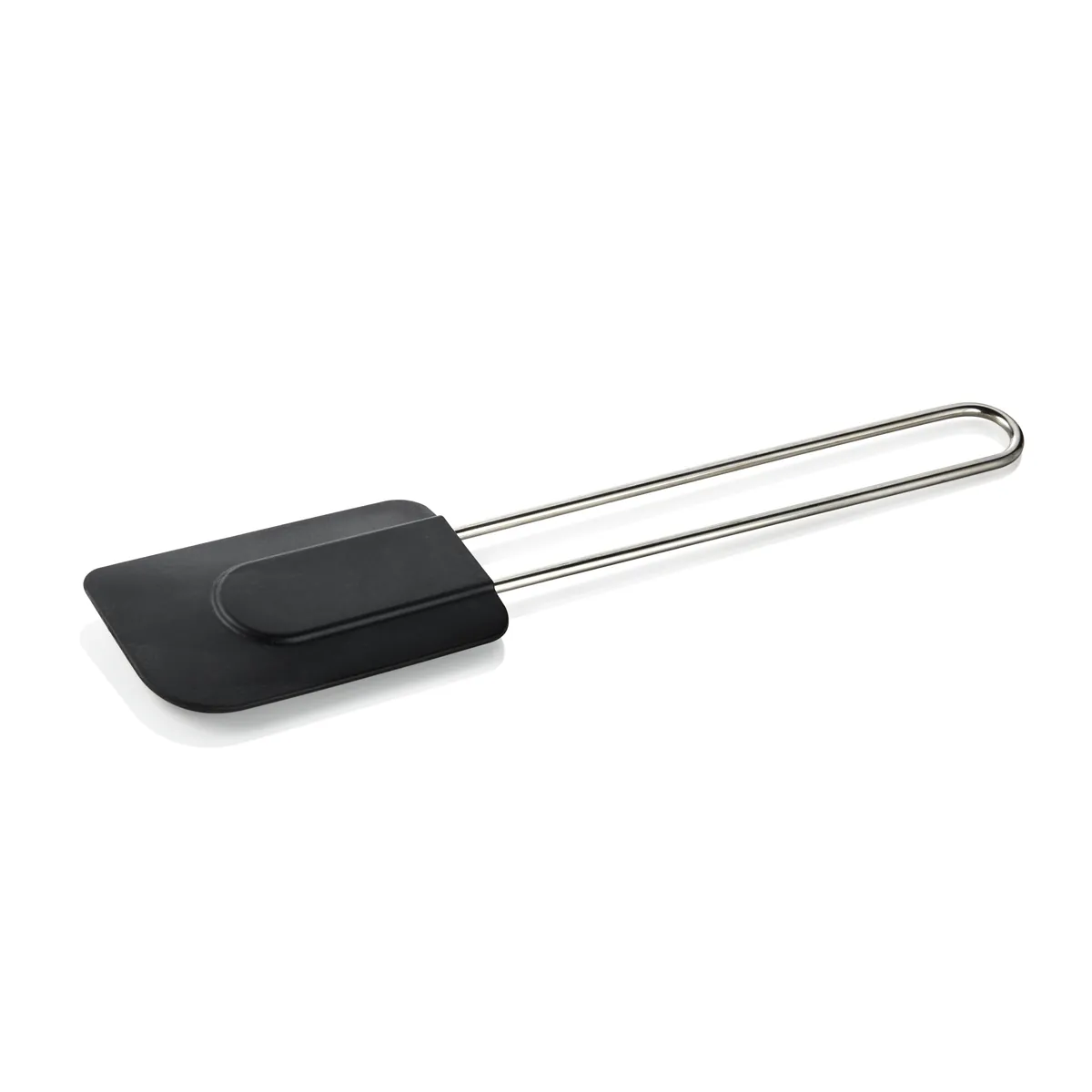Teigspatel mit Drahtgriff, 29 oder 32 cm, schwarz, Silikon