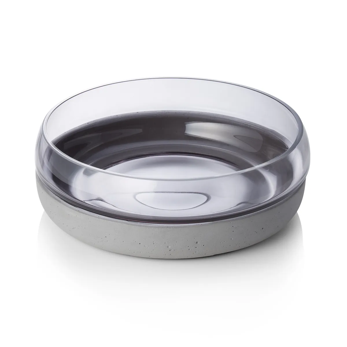 Fusion Bowl, Ø 22 cm, Höhe 8 cm, Beton, Glas, Ethylenvinylacetat