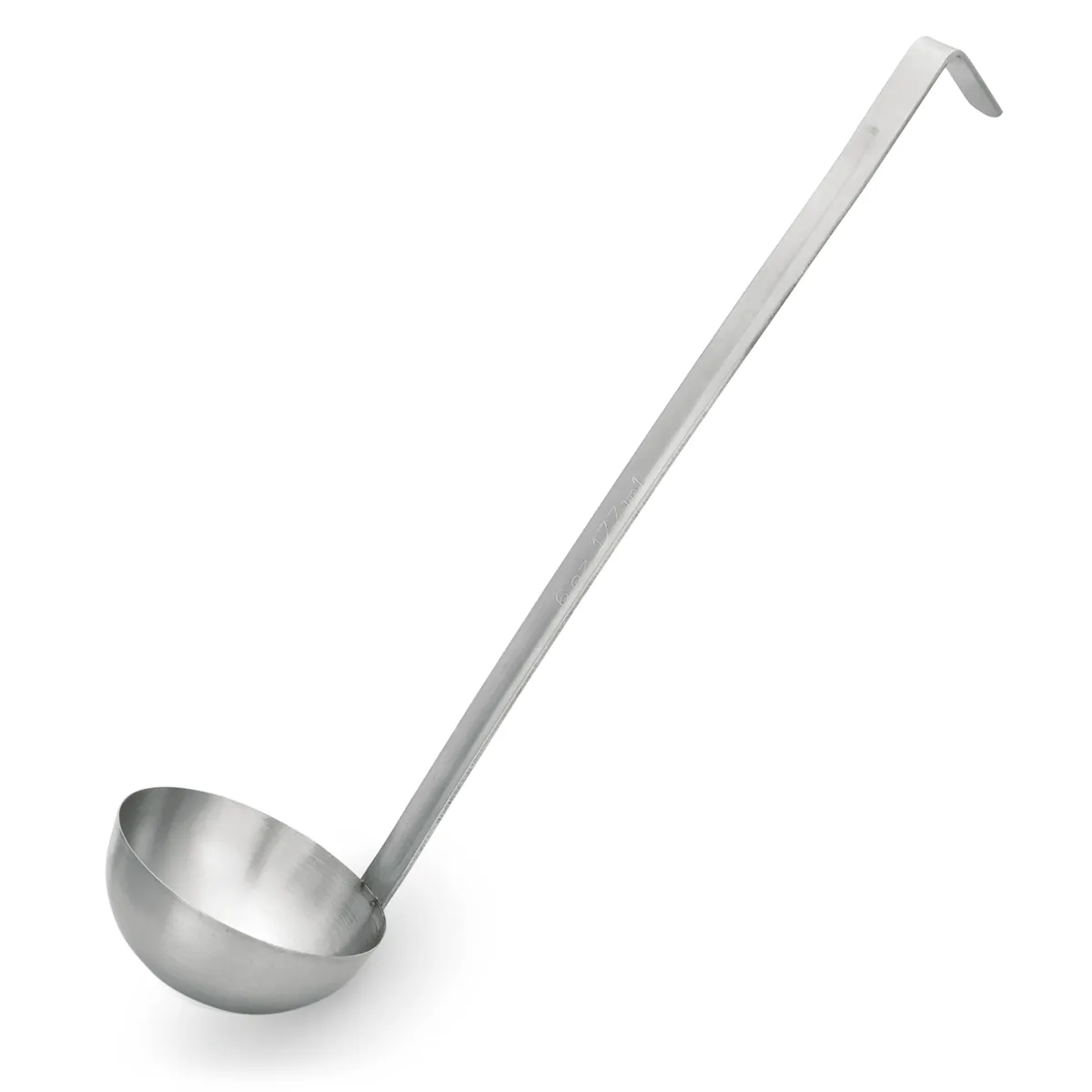 Schöpfkelle 4er-Set, Ø 6 oder 7 cm, mit Hakenstiel, Chromnickelstahl