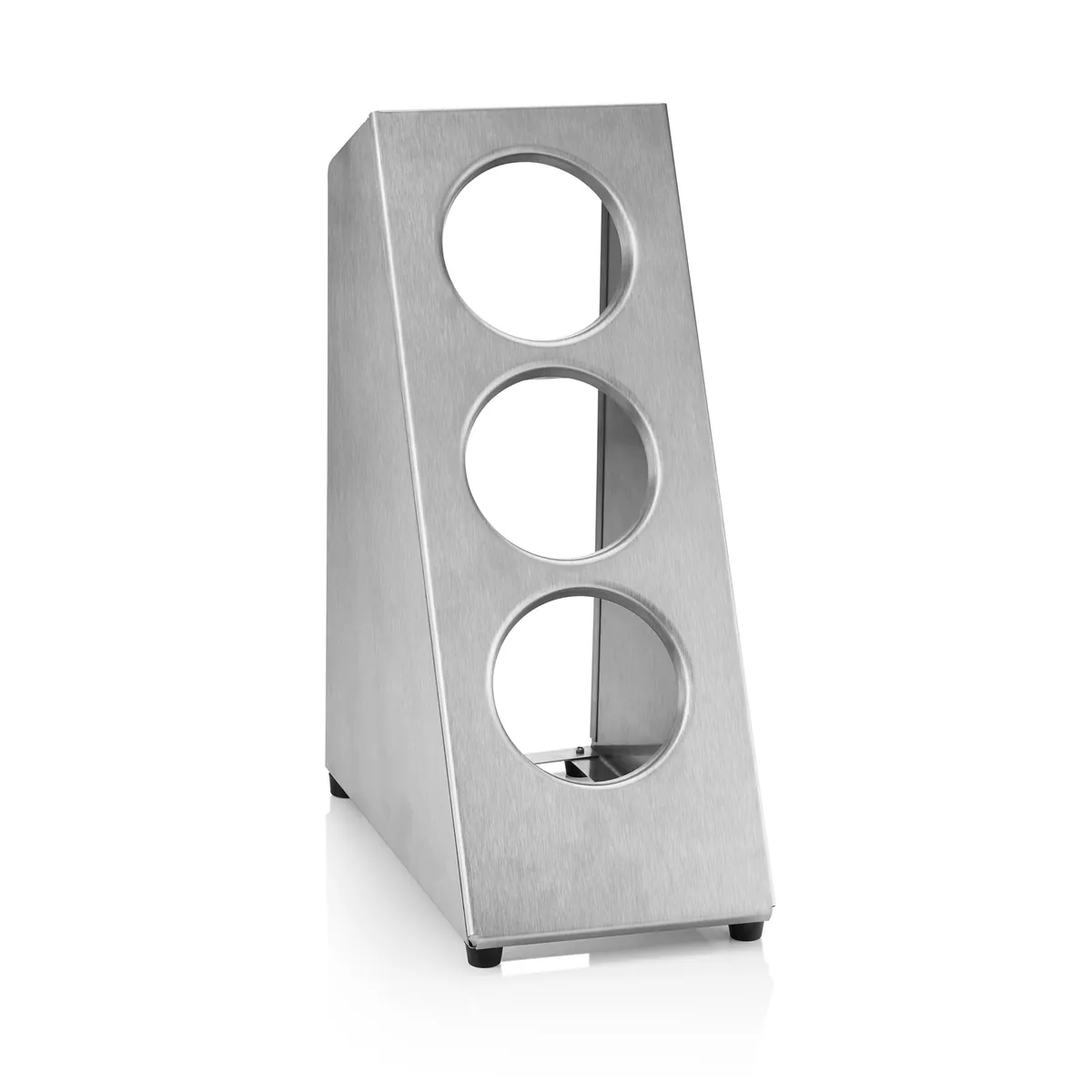 Besteckbehälter Tower, 16,5 x 32 x 48 cm, für 3 Besteckköcher, Edelstahl