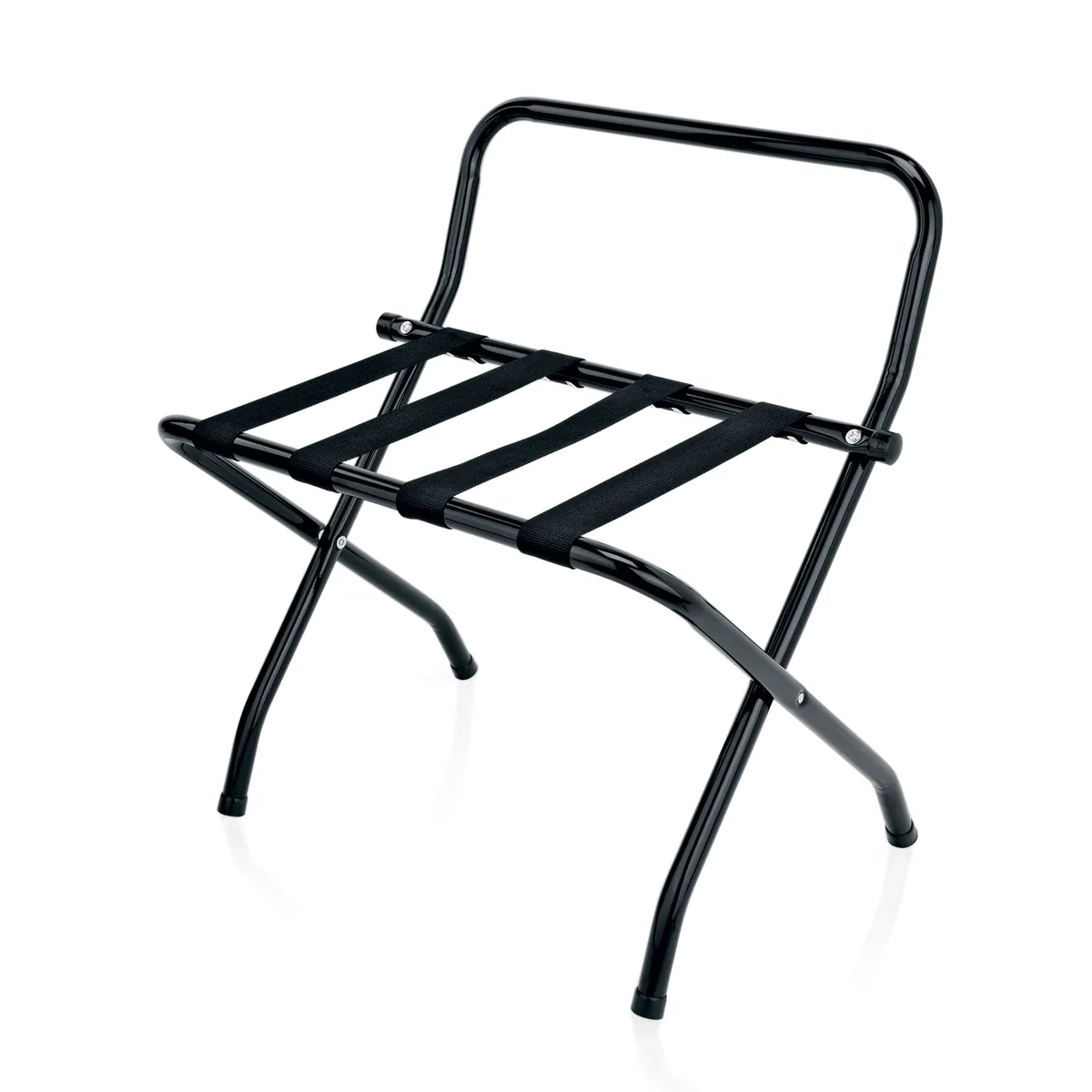 Gepäckablage mit Wandschutz, 62 x 47 x 46 cm, pulverbeschichtet, Stahl, Nylon