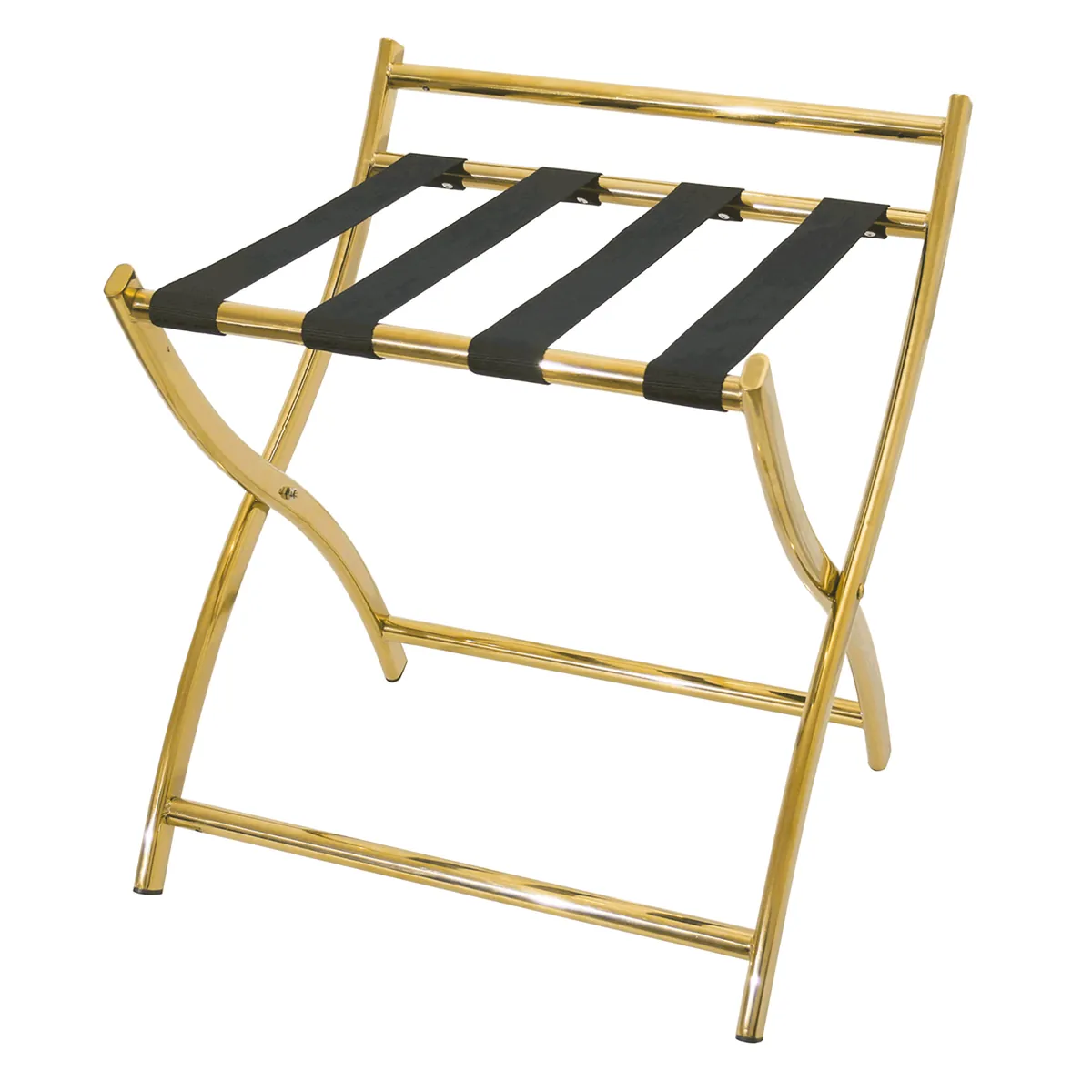 Gepäckablage mit Wandschutz, 50 x 48 x 54 cm, goldfarben, Chromnickelstahl
